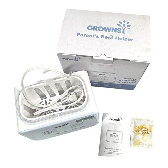 Grownsy Bottle Warmer & Sterilizer With Stain Remover Pack For Baby Bottles Box - Picture 2 of 9